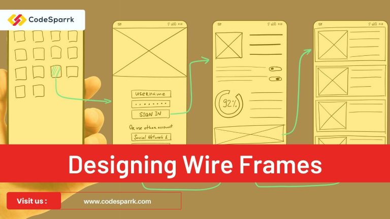 Mobile app designing and wire frames