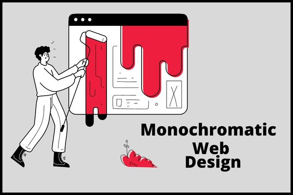 Monochromatic web design trend