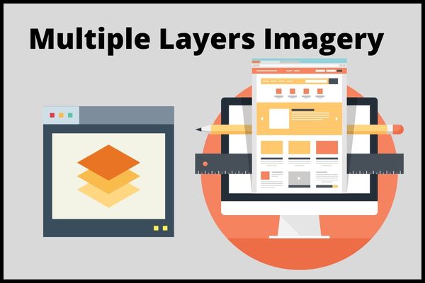 Multiple layer imagery web design trend